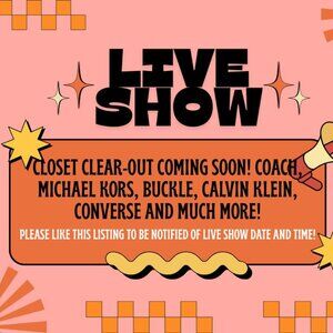 Closet Clean-Out Live Show Coming Soon! Coach, Michael Kors, Converse & More!